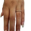 Pompeii3 1/5 cttw Diamond Stackable Womens Wedding Ring 14k Rose Gold - 4 of 4