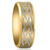Pompeii3 Men's Gold Plated Tungsten Ring Celtic Laser 8mm Wedding Band - 2 of 4