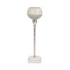 Modern Metal Glass Stone Aluminum Pillar and Taper Holder Decorative Candle Stand Contemporary Single Accent Piece - 3 of 4