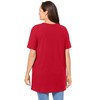Woman Within Plus Size Perfect Short-Sleeve Shirred V-Neck Tunic - 3 of 4
