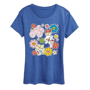 Women's - Pokémon - Pokémon Spring Stickers Short Sleeve Graphic T-Shirt - 1 of 4