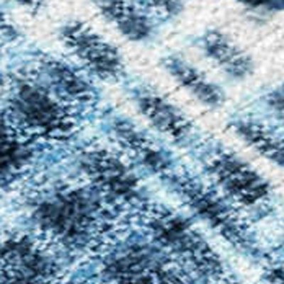 HomeRoots 10' X 14' Blue And Ivory Abstract Washable Indoor Outdoor Area Rug