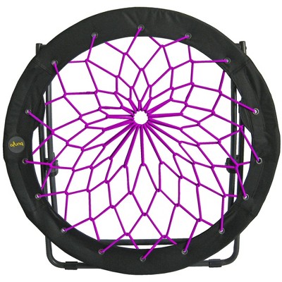 Plum and Black Bungee Folding Dish Chair