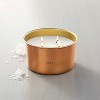 Lidded Metal Salt 4-Wick Jar Candle Brass Finish 20oz - Hearth & Hand™ with Magnolia - image 2 of 3