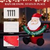 Karl Home 5.8FT Lighted Santa Claus Holding Banner Christmas Inflatable Decoration - 3 of 4