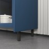 MAYEERTY  Modern Kitchen Pantry, Coffee Bar with 2 Drawers, 2 Open Compartments & 2 Glass Doors for Kitchen/Living Room - 3 of 4