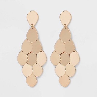 Gold Large Kite With Post Earrings - A New Day™ Gold