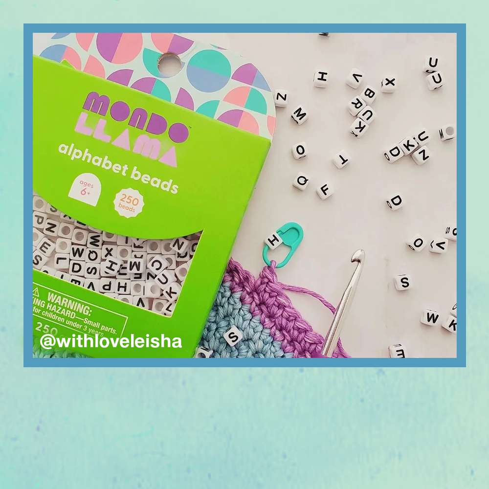 user image by @withloveleisha, 250ct Alphabet Jewelry Beads - Mondo Llama™