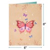 Paper Love 3D Butterflies Bouquet Pop Up Card, For All Occasions - 8" x 6" Card - 2 of 4