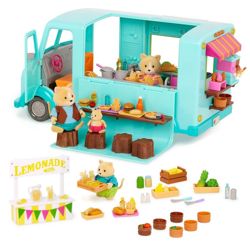 Li&#39;l Woodzeez Food Truck and Figurines Deluxe Playset, 5 of 8