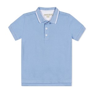 Hope & Henry Boys' Organic Short Sleeve Knit Pique Polo Shirt, Infant - 1 of 4