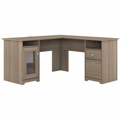 Cabot 60W L Shaped Computer Desk Ash Gray - Bush Furniture