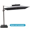 Crestlive Products 9'X11' Double Top Patio Cantilever Umbrella UV30+ Outdoor 360° Rotation 6 Heights Adjustable Offset Umbrella - 2 of 4