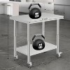 Acekool Stainless Steel Table, NSF Prep Table with Adjustable Undershelf, Heavy Duty Work Table for Kitchen, Restaurant, Home - 3 of 4
