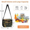 Tirrinia Adults Kids Insulated Leakproof Lunch Bag With Pocket, Reusable Lunch Bento Box, Small Lunch Cooler Tote Bag, Back-To-School Essential - 4 of 4