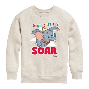 Boys' - Disney - Don't Just Fly; Soar Graphic Long Sleeve Fleece Sweatshirt - 1 of 4