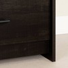 South Shore 22.5" 6 Drawer Double Dresser Rubbed Black: Laminated Particle Board, Adult Assembly Required - 3 of 4