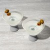 HOST Glass Freeze Martini Glasses Drink Cooler, Insulated Glasses with Silicone Band, Fun Cocktail Glasses with Cooling Gel 9oz Set of 2 in Gray - 2 of 4