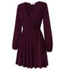 Women V-Neck Business Casual Party Mini Dress - 3 of 4
