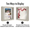 Americanflat 11x11 Shadow Box Frame in Drift wood with Soft Linen Back - Composite Wood with Polished Glass for Wall and Tabletop - 4 of 4