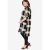 Roaman's Plaid Button Front Ultra Tunic - 4 of 4