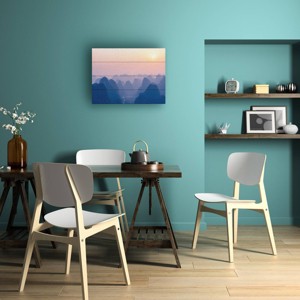 Trademark Fine Art Philippe Hugonnard Dusk Pastel Wood Slat Art - 1 of 4