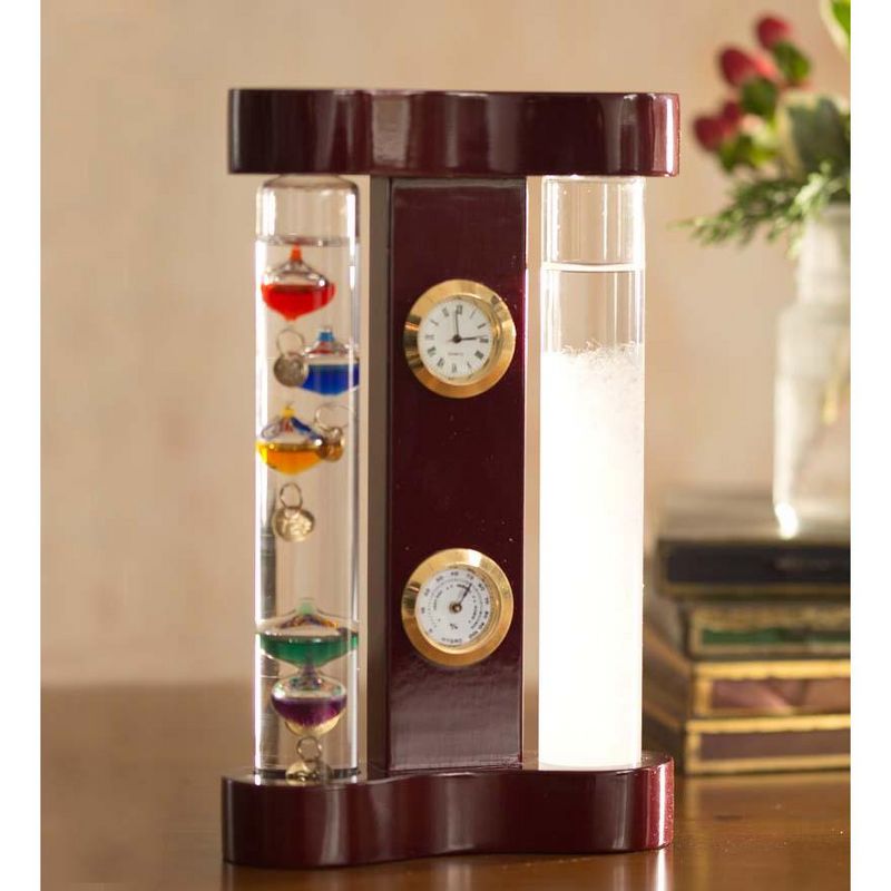 Wind & Weather Galileo Weather Station with Fitzroy Storm Glass, Clock and Hygrometer, 1 of 2