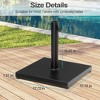 Pellebant Umbrella Base Holder Square 40lbs Weighted Stand for Outdoor Market Umbrella, Cement Concrete Steel - 3 of 4