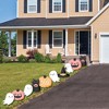 Big Dot of Happiness Pastel Halloween - Ghost, Pumpkin, Cat and Hat Lawn Decorations - Outdoor Pink Pumpkin Party Yard Decorations - 10 Piece - 3 of 4