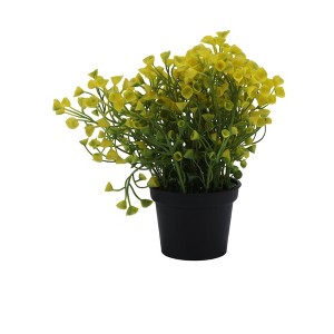 Unique Bargains Artificial Plants Bellflower Decorative Pot Plastic 3.74"x3.74"x10.63" 1 Pc - 1 of 4