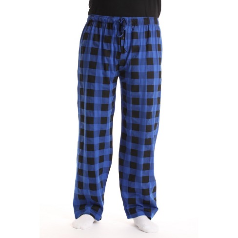 At The Buzzer Mens Buffalo Plaid Pajama Pant With Pockets - Jersey Knit  Sleep Pant 14505-1b-wht-3xl : Target