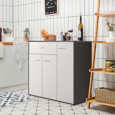 Costway 3-Door Buffet Sideboard Kitchen Storage Cabinet Console Cupboard w/Drawer — фото 5