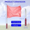 Unique Bargains Stainless Steel Telescopic Handheld Anti-Slip Flag Pole 4 Pcs - 3 of 4