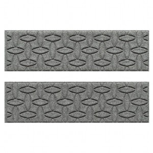 WaterHog 8.5"x30" Set of 4 Ellipse Indoor/Outdoor Stair Treads Door Mats - 1 of 4