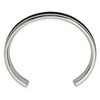 Black Bow Jewelry Men's 10mm Stainless Steel & Black Textured Leather Cuff Bracelet - 2 of 4