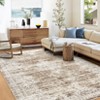 Washable Vintage Printed Rug Non Slip Low Pile Rug Soft Throw Floor Cover Foldable Indoor Carpet for Living Room Bedroom Playroom Nursery - 3 of 4