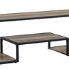 Acme Furniture Idella TV Stand for TVs up to 59" and Consoles Rustic Oak/Black: Sturdy Media Console with Fixed Shelves - 4 of 4