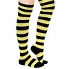 Striped Patterned Over the Knee High Socks from the Sock Panda (Women's Sizes Adult Medium) - Yellow and Black - 2 of 4