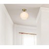 Elegant Lighting Baxter 10 Inch Flush Mount Frosted White Shade in Satin Gold - 2 of 4