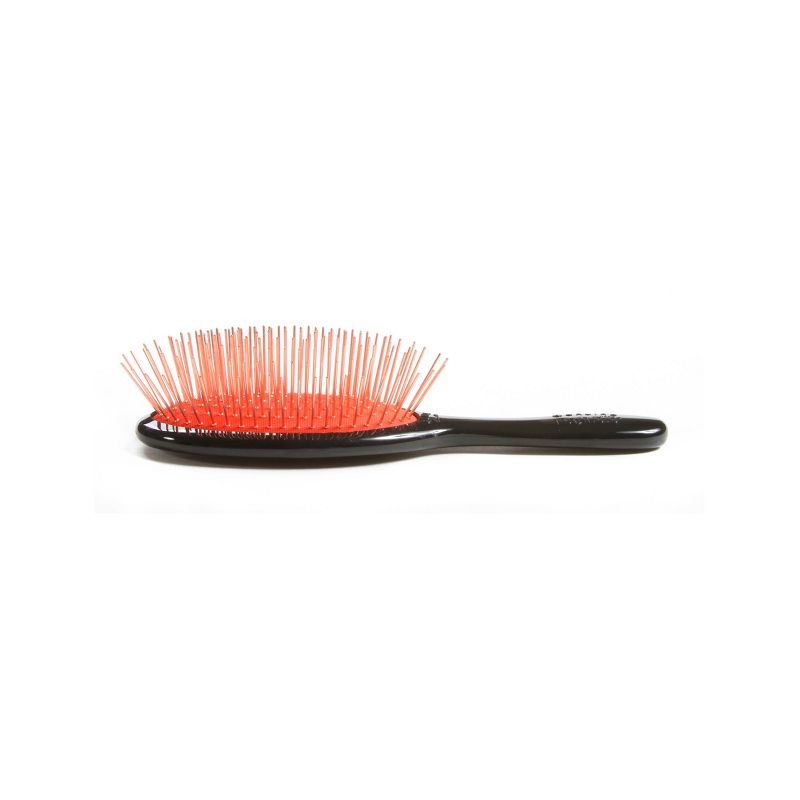Bass Brushes Elite Series Style & Detangle Hair Brush with Ultra-Premium Alloy Pin High Polish Acrylic Handle Small Oval Black, 5 of 6