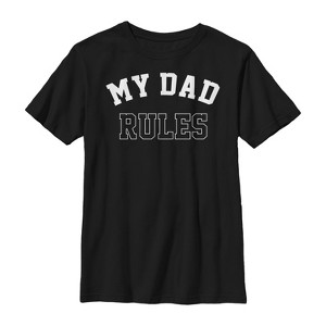 Boy's Lost Gods Father's Day Dad Rules T-Shirt - 1 of 4
