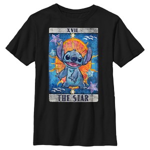 Boy's Lilo & Stitch Star Tarot Card T-Shirt - 1 of 4