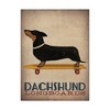 Trademark Fine Art -Ryan Fowler 'Dachshund Longboards' Canvas Art - 2 of 3