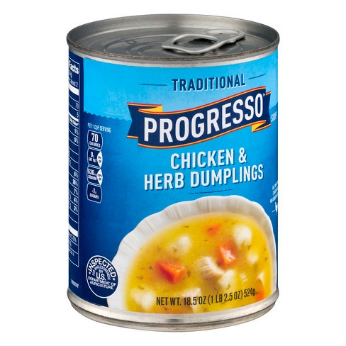 Progresso Traditional Chicken & Herb Dumpling Soup - 18.5oz : Target