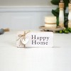 VIP Wood 10 in. White Happy Home Sign - image 3 of 4