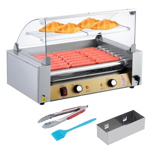Garvee Hot Dog Roller with Bun Warmer, Dual Temp Control Hot Dog Machine, Hot Dog Grill with PC Hood & Removable Oil Drip Tray - 1 of 4
