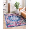 Unique Loom Renaissance Roma Border Washable Indoor Flatweave Woven Area Rug - 3 of 4
