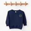 The Juniper Shop Embroidered Smiley Face Outline Toddler Sweatshirt - 2 of 4