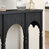 Black Solid Wood Entryway Console Table - 4 of 4