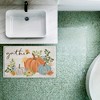 Stupell Industries Gather Welcome Autumn Pumpkins Printed Plush Bath Mat And Bath Rug, Design By Cat Thurman Designs, 18"X30" - 4 of 4